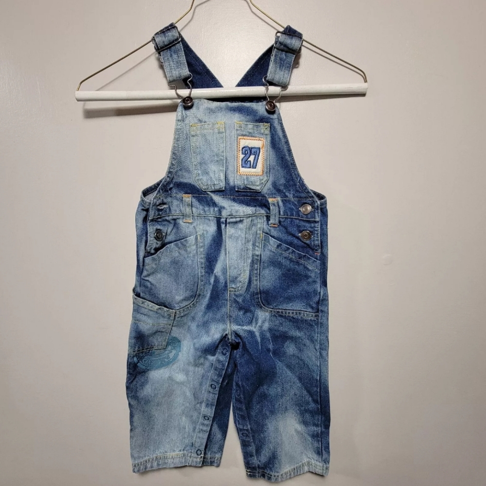 Unbranded Bib Overalls Toddlers Boys Size 24 Months Blue Denim